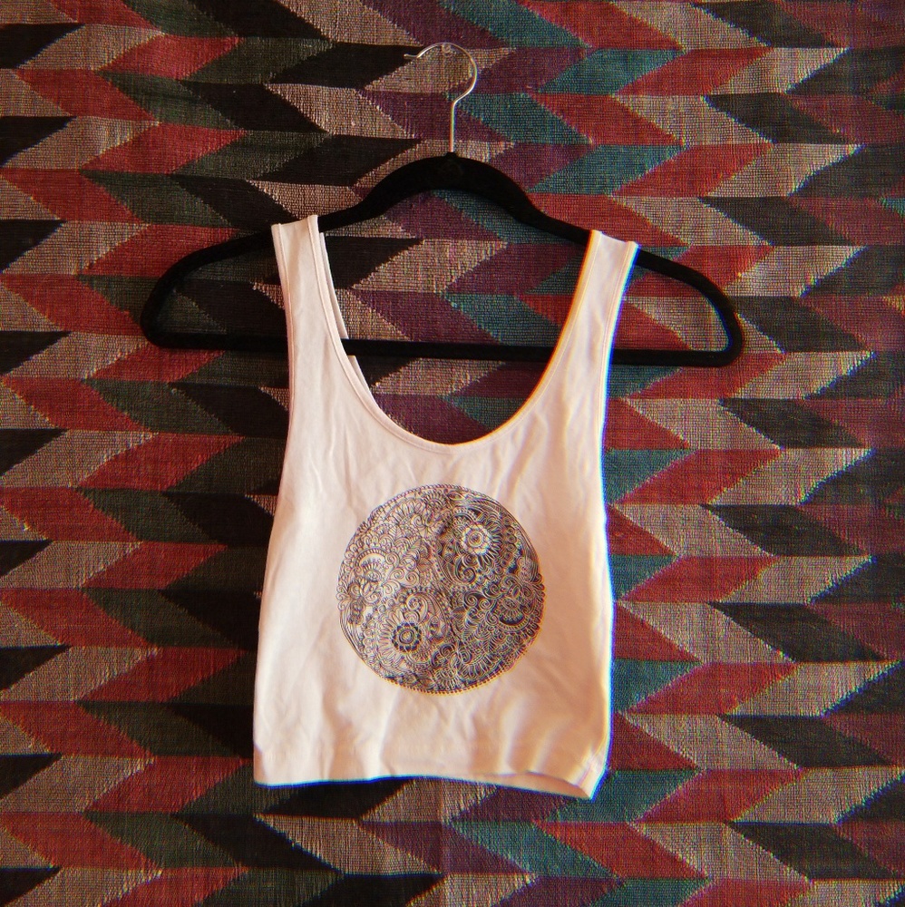 Nollie White Crop Tank